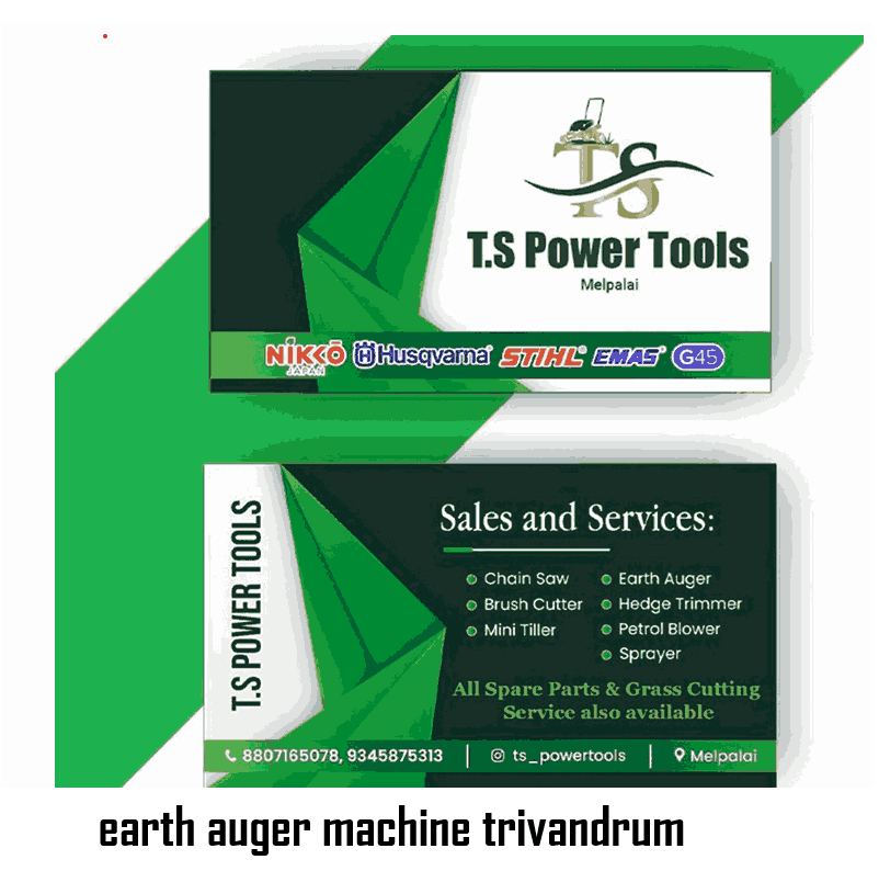 T.S earth auger machine in trivandrum